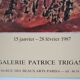 Affiche originale exposition Henri Michaux Paris 1987
