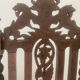 Pair of 2 Henri II neo-renaissance carved lion head chairs