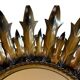 Sun mirror in wrought iron from the 1950s Italy.