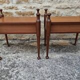 Pair of teak bedside tables