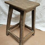 Burmese teak workshop stool