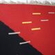Abstract Design Geometric Carpet Kilim / Rug, 1960s