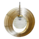 'Moon' pendant lamp, in brass and glass strips, 1970s