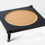 Handcrafted square tray in solid greek walnut