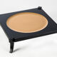 Handcrafted square tray in solid greek walnut