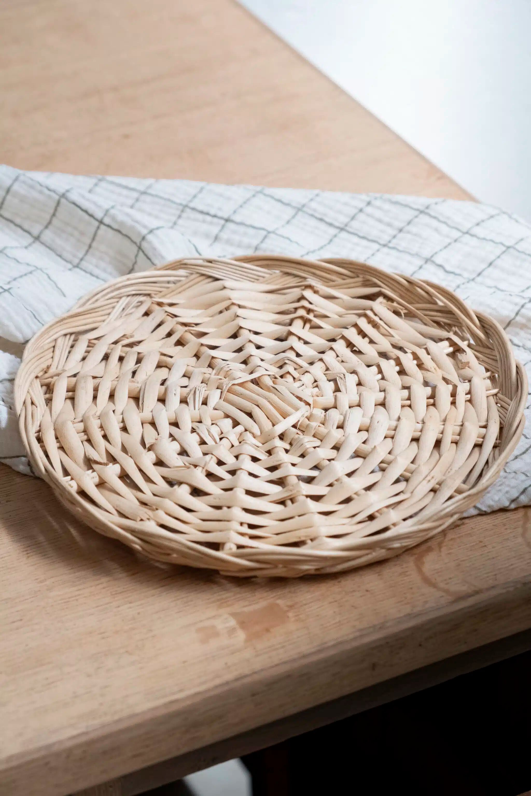 Wicker tray "Solène"
