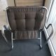 Chair tubular in Brown velvet of the 1970s