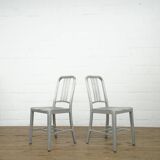 Ensemble de 6 chaises en aluminium bleu marine Emeco/Metwood