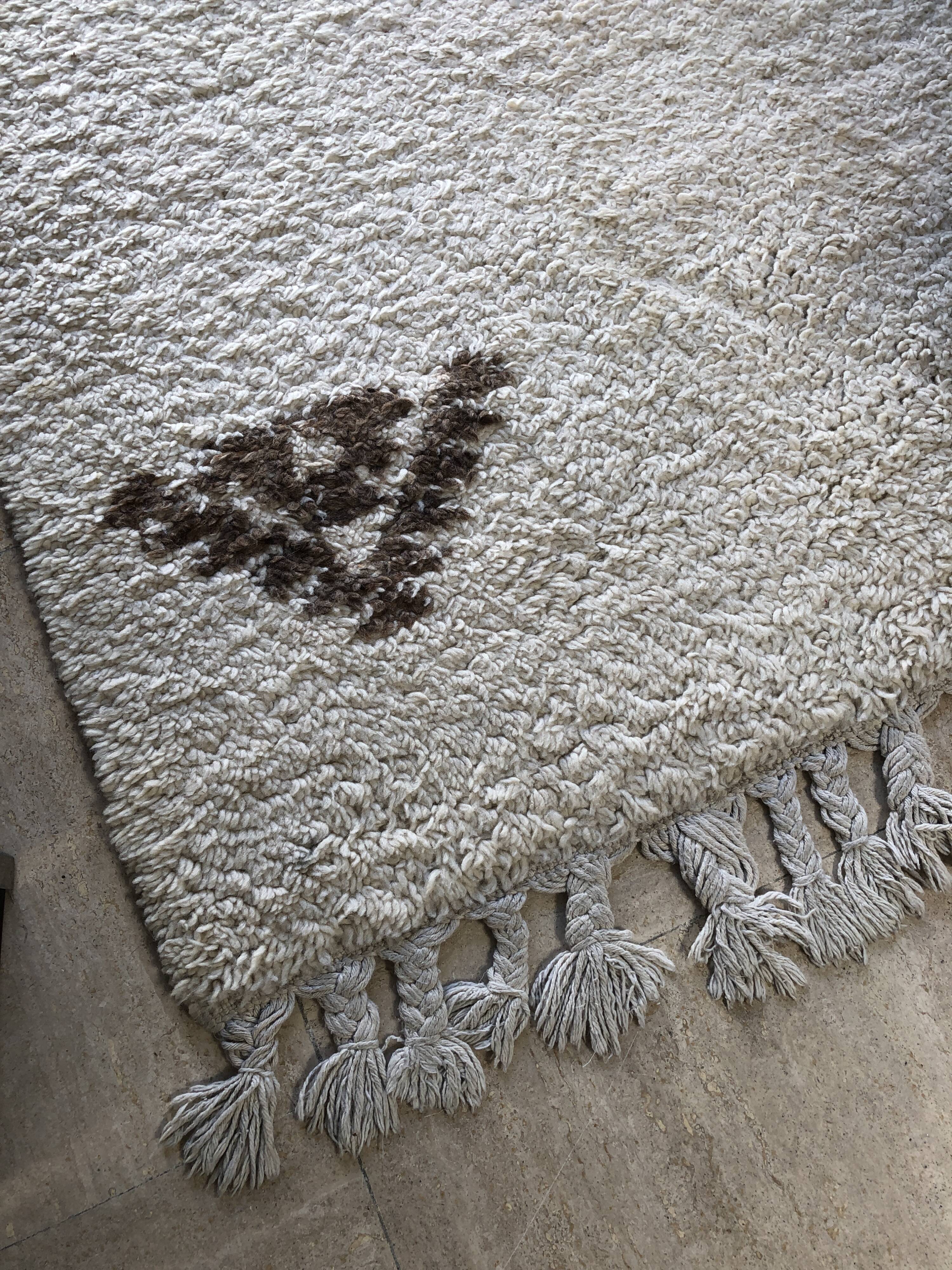 Vintage beni ouarain carpet, 1970