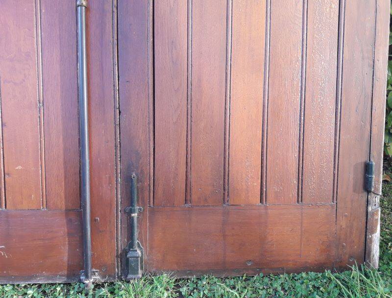 Double entrance door 227x142.2cm oak multi-point lock and frame