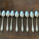 10 silver coffee or tea spoons - around 1900 - 17 g/spoon