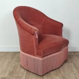 Velvet toad chair