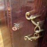 Art Deco bedroom set in walnut burl and marble