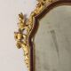 Neoclassical antique mirror in gilded wood, Italy, 18th century.