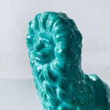 Ceramic lion sculpture