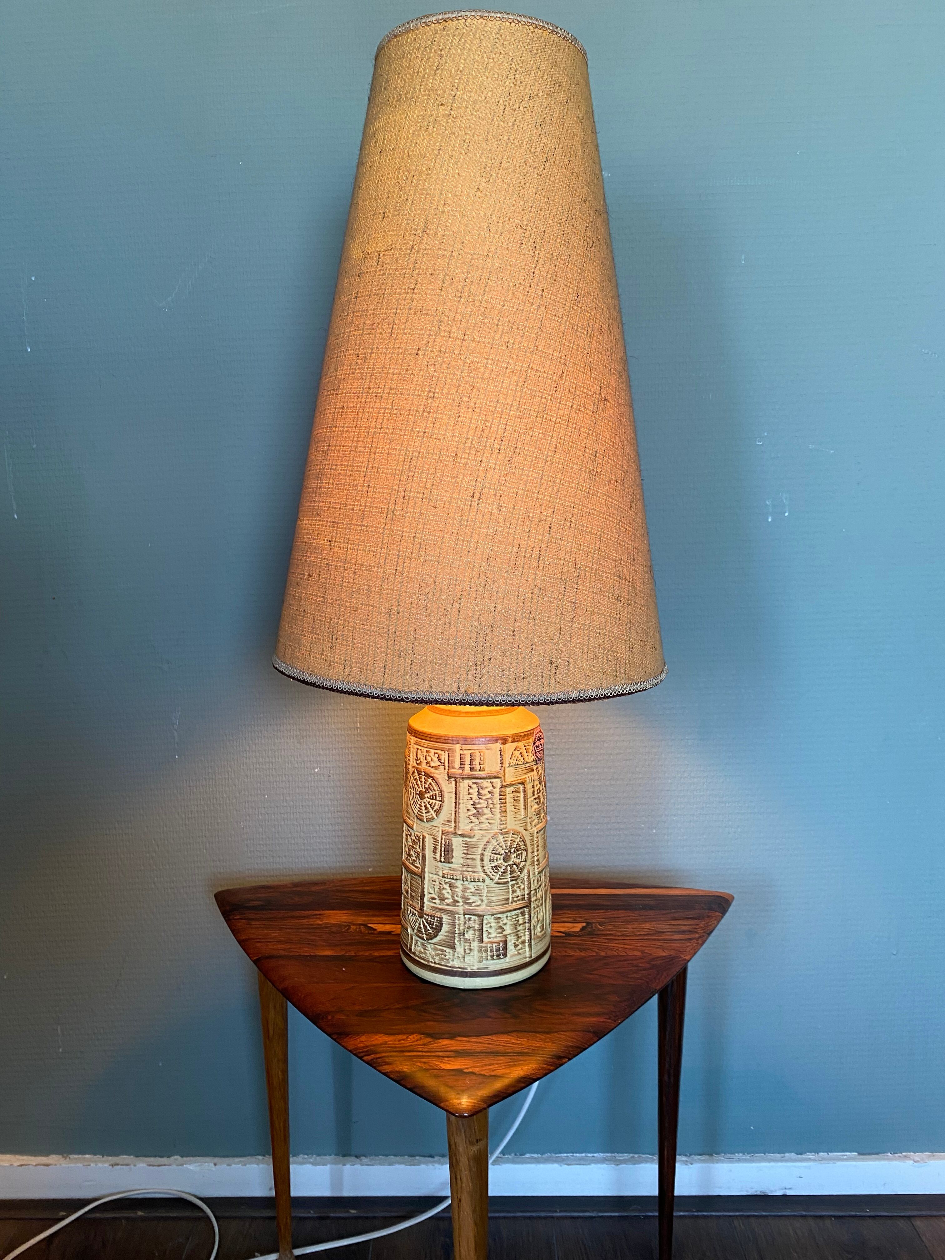 Mid-Century Scandinavian Bava Ceramic Lamp in Modern Style, 1960s