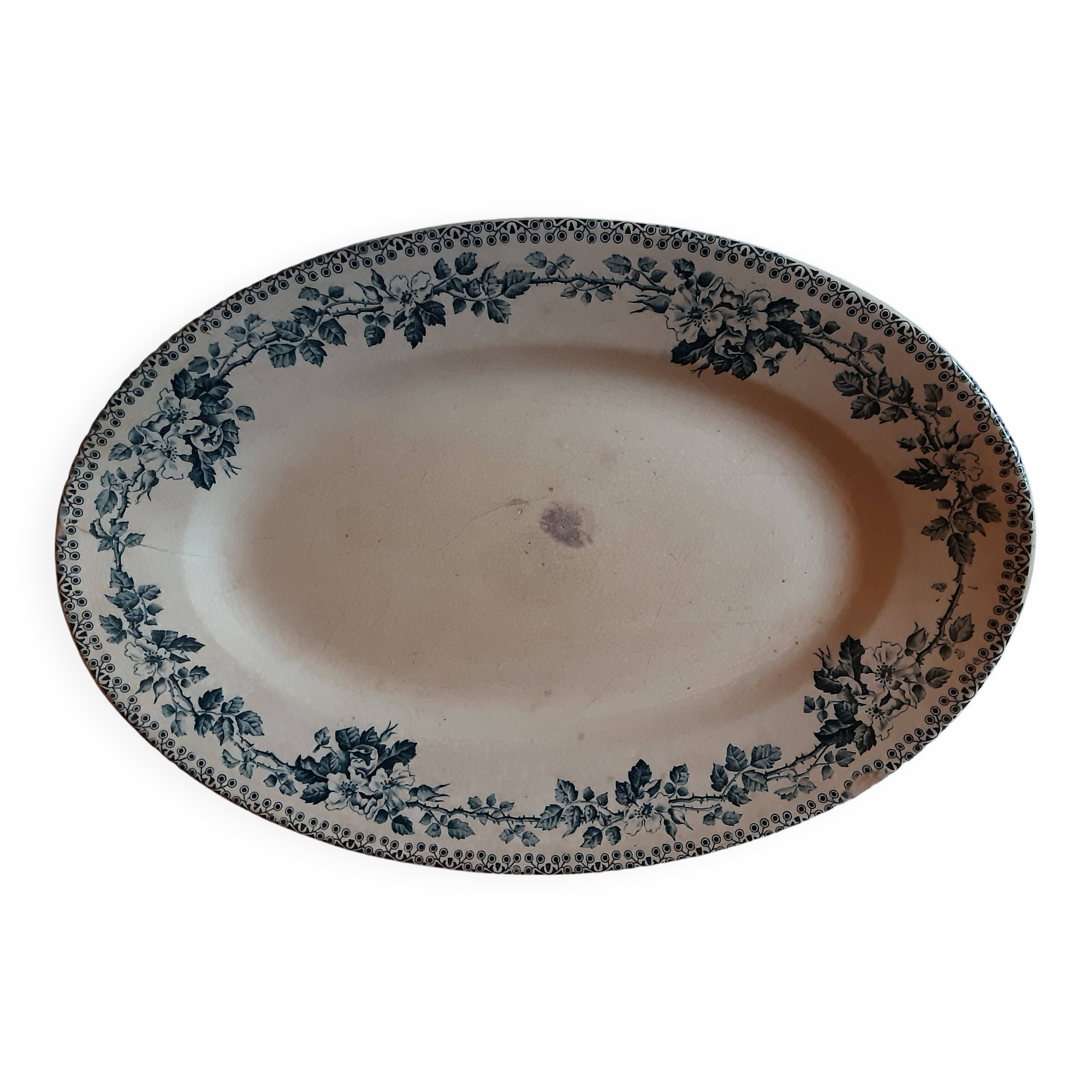 Plat ovale Terre de Fer Modèle Guadeloupe