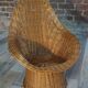 Children's wicker basket chair for Rohe 60s design Wim Den Boon