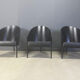 Ensemble de 3 chaises vintage Pratfall par Philippe Starck pour Driade, 1982