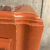 Chest of drawers time Art Deco ochre / renovated orange