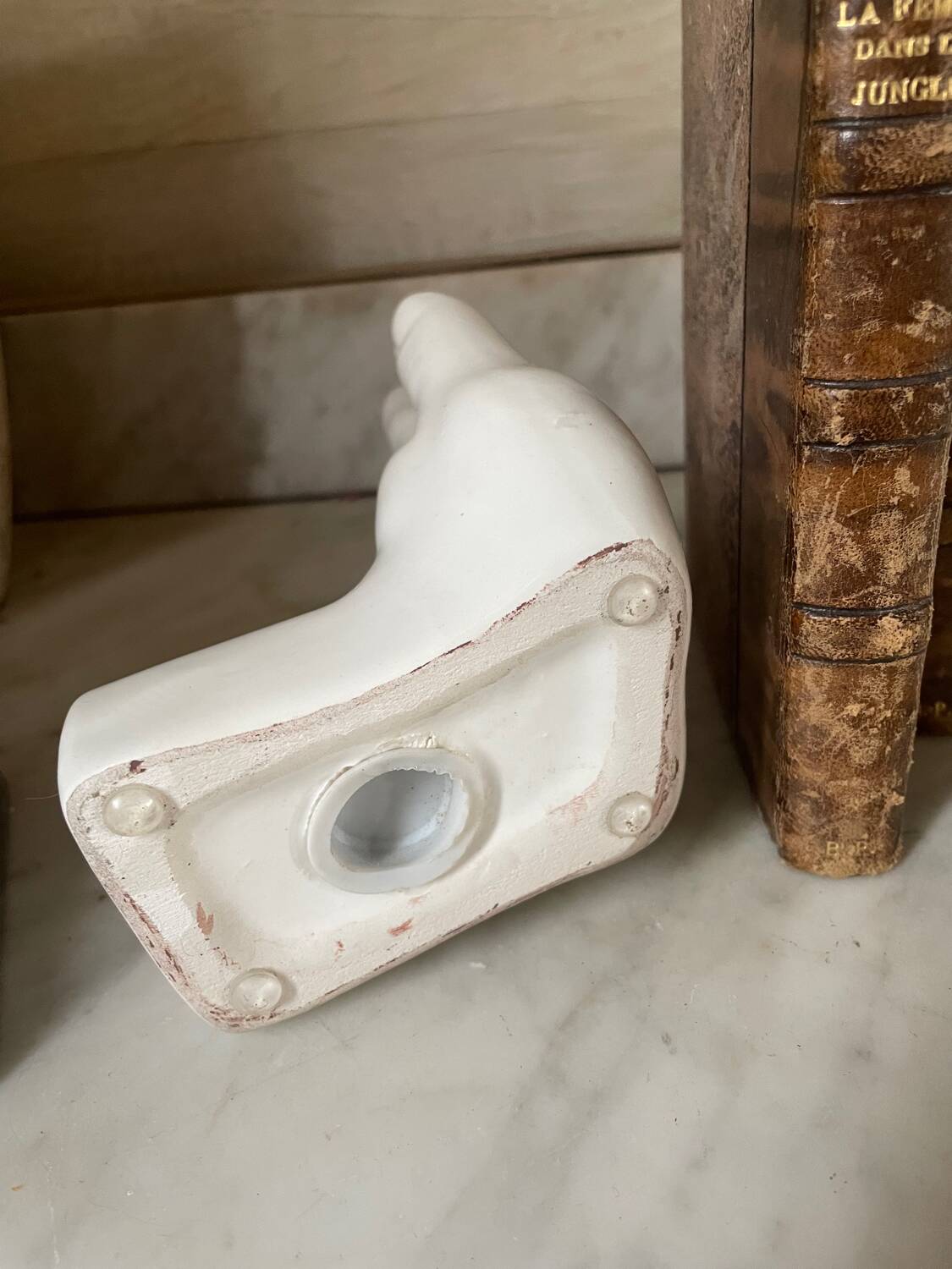 Pair of vintage ceramic hand bookends