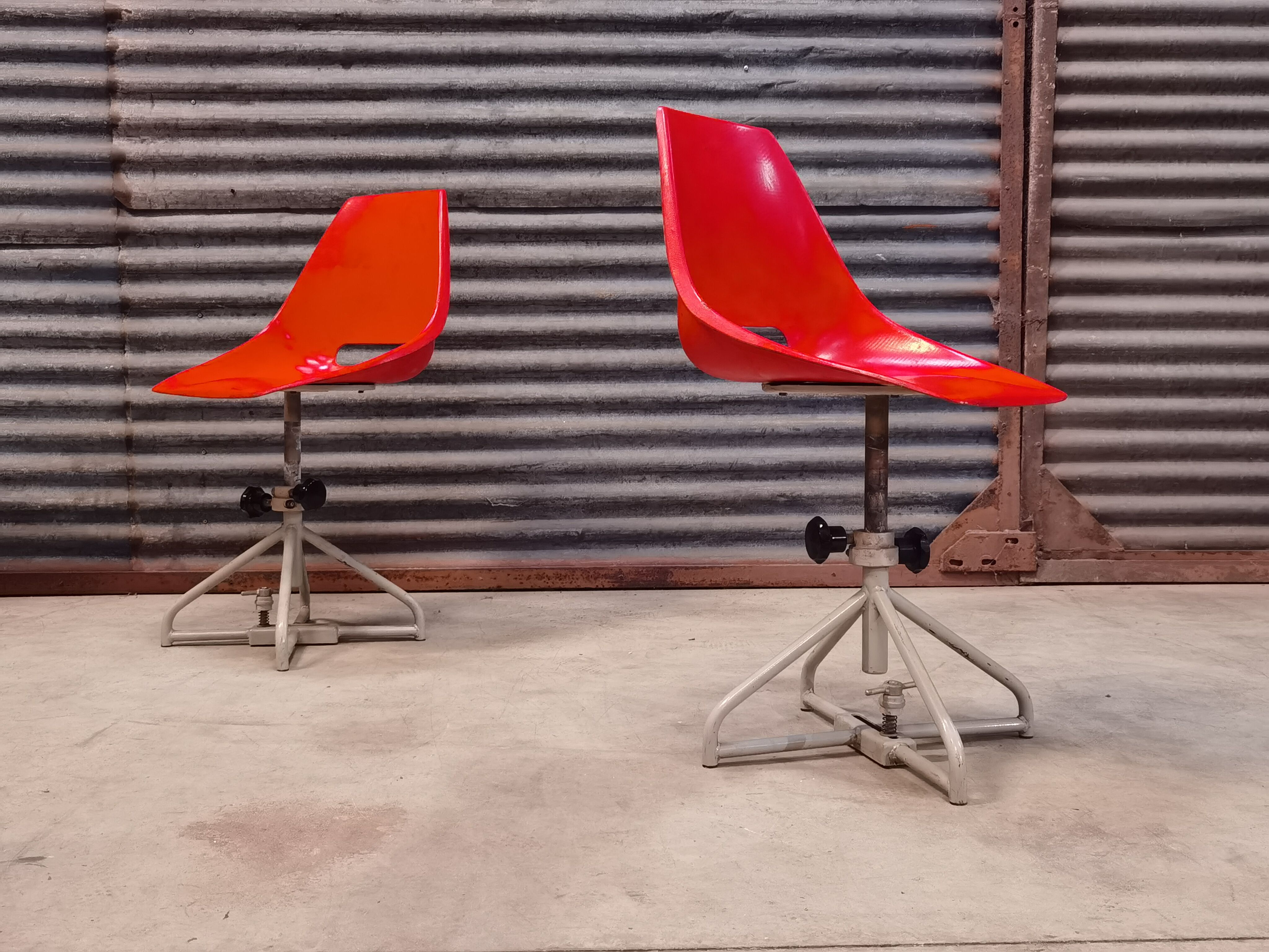 Pair of swivel chairs by Miroslav Navratil for Vertex