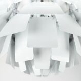 White artichoke, Ø48, designed by Poul Henningsen in 1958 and manufactured by Louis Poulsen.