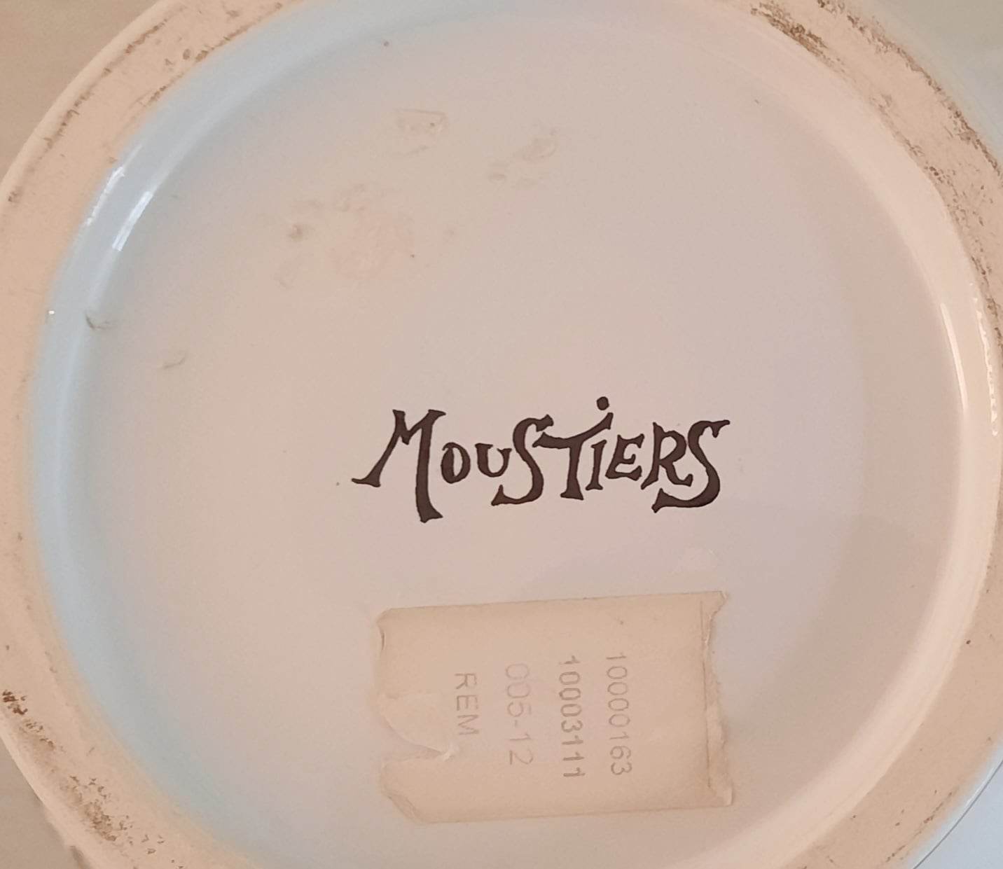 Apothecary pot "mentae" in faience of moustiers