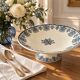 Ironstone compote by Manufacture Clairefontaine, Regency decoration, circa 1900.
