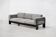 Bastiano sofa by Tobia Scarpa for Gavina in grey suede and black wood, 1960s