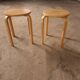 2 stackable stools, vintage 90'S Ikea