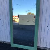 Large old mirror patinated in green  95x170cm