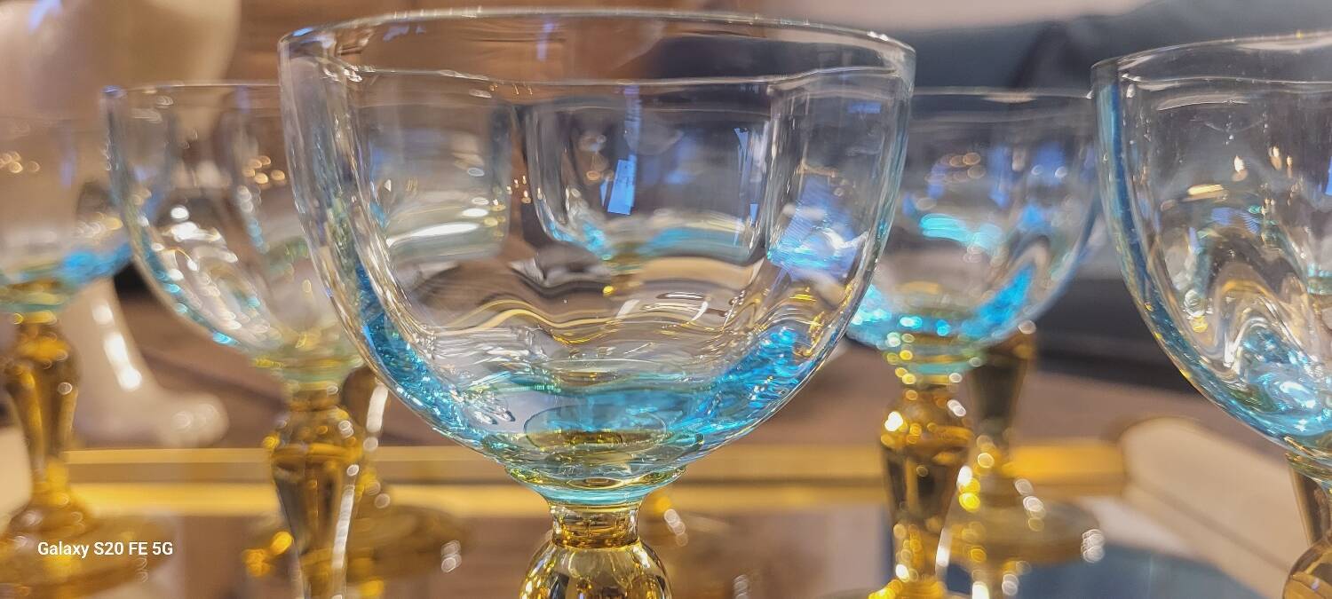 10 George Sand stemmed glasses