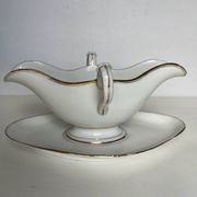 Saucière ancienne en porcelaine de Paris