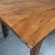 Large vintage farmhouse table from the 50s in solid wood (oak)