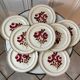 set of 8 flat plates Moulin des Loups model "Roubaix" 40s