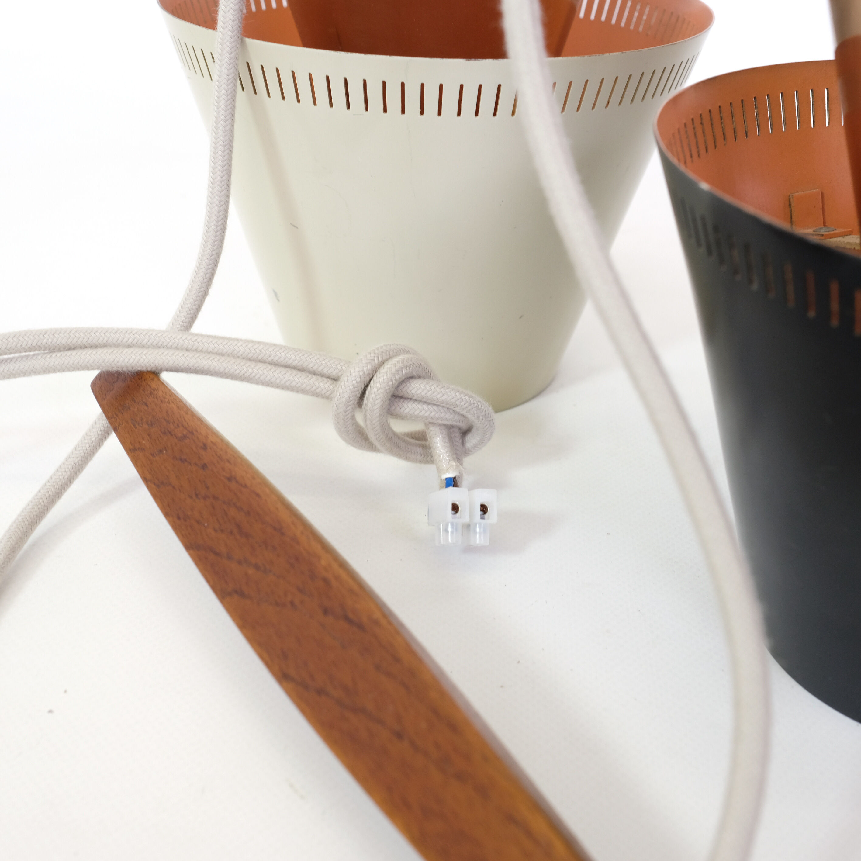 Two-light pendant light of Svend Aage Holm Sorensen, 1950s