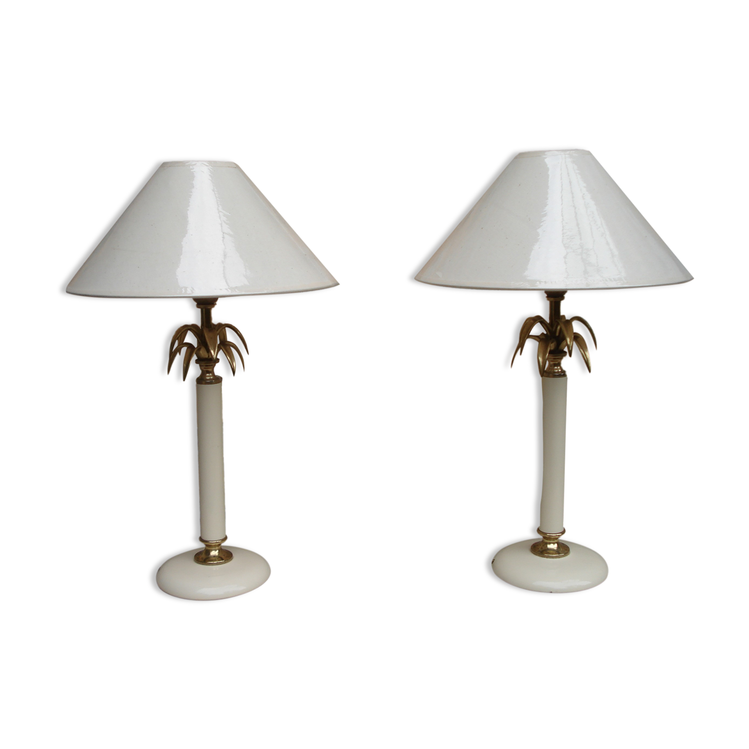 Pair of "pineapple" lamps 1980
