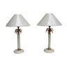 Paire de lampes « ananas » 1980