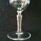 Lot de 5 verres en verre ciselé