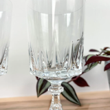 Lot de 4 verres à eau cristal d'arques modèle louvre
