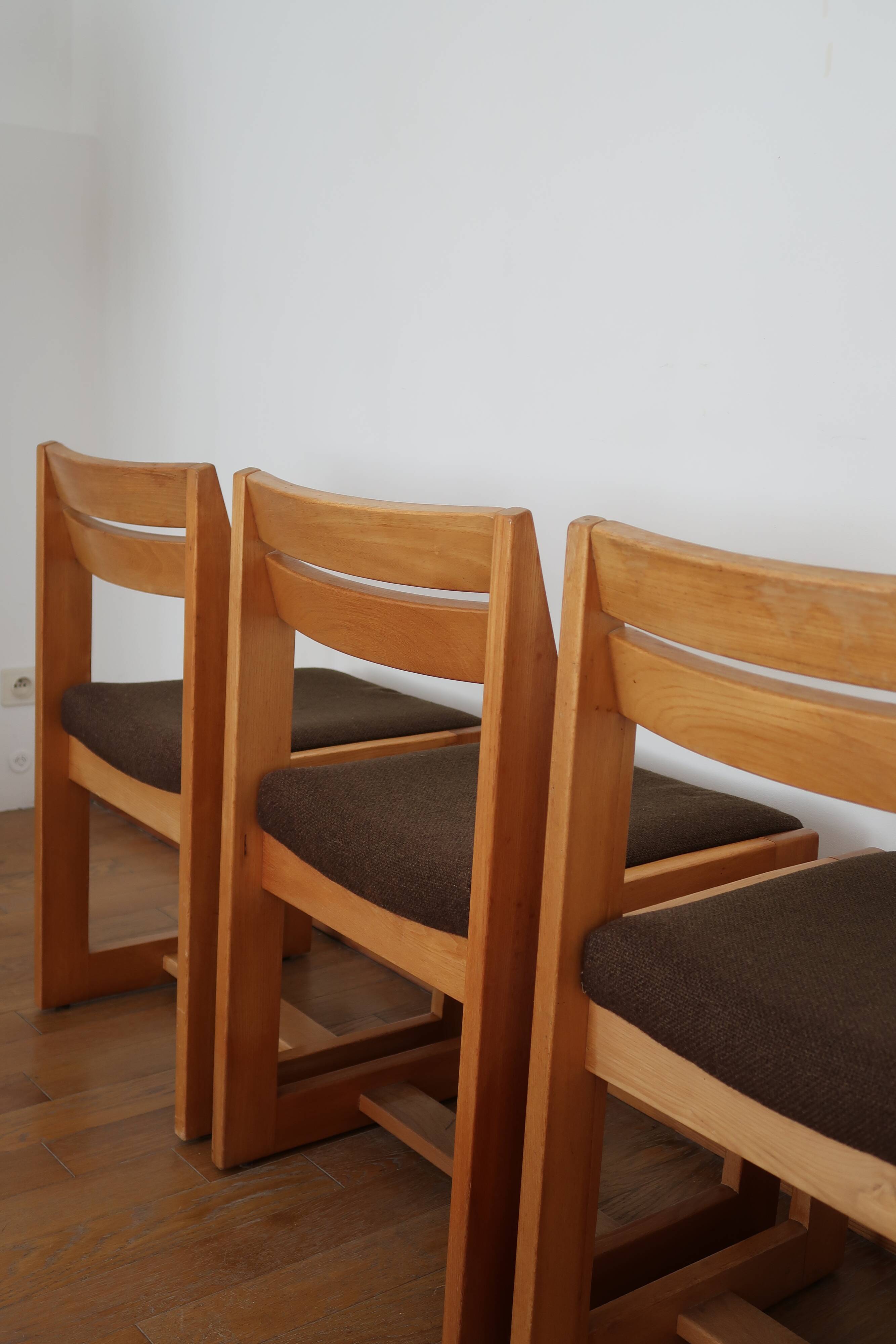 4 chairs sleigh Maison Regain