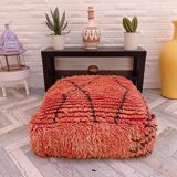 Handmade Berber pouf in wool 60 X 60 X 20 CM