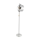 Lampadaire moderniste en métal chromé