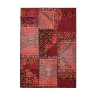 Tapis tapis vintage vintage rouge 5x7, 226x159cm