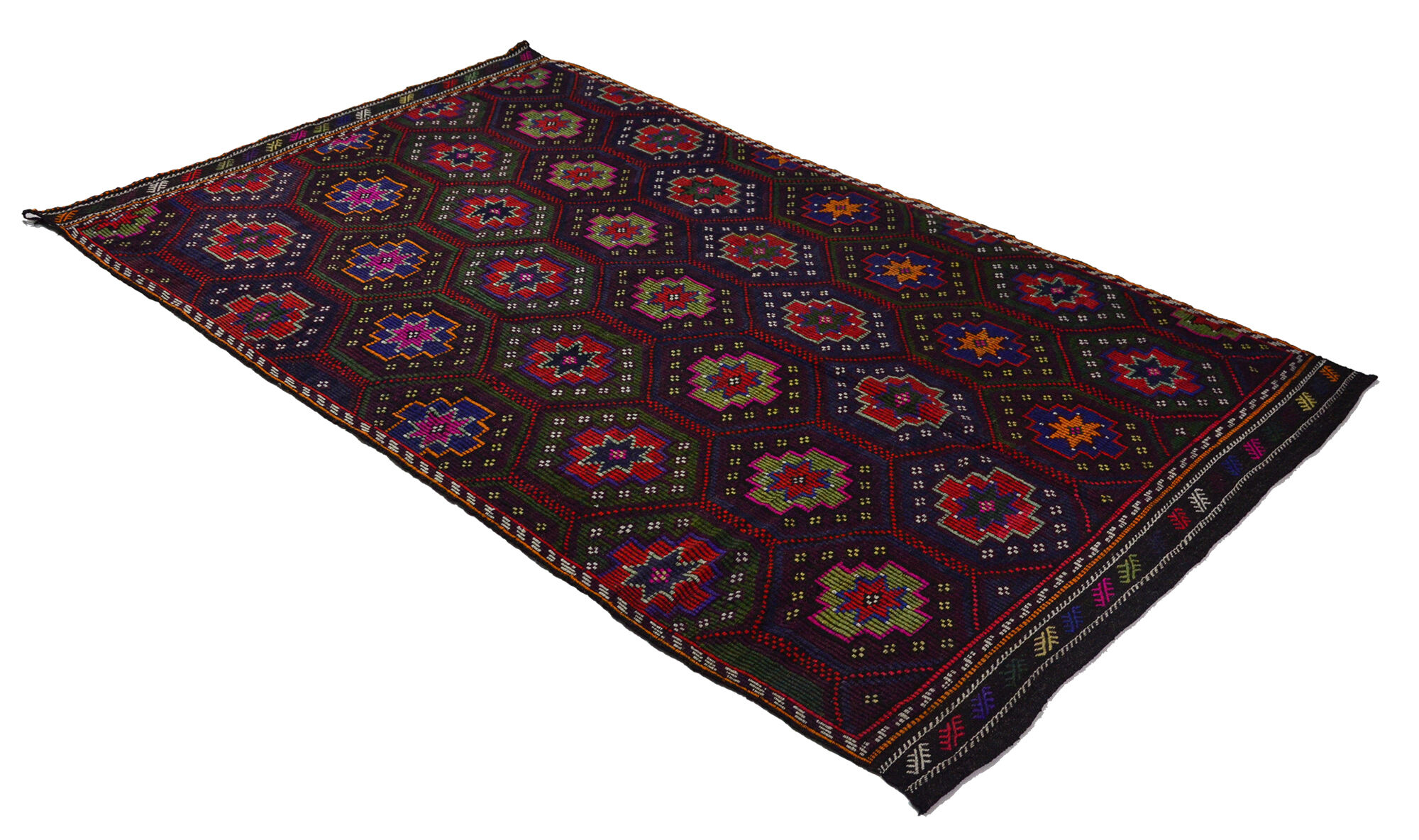 Anatolian handmade kilim rug 310 cm x 184 cm