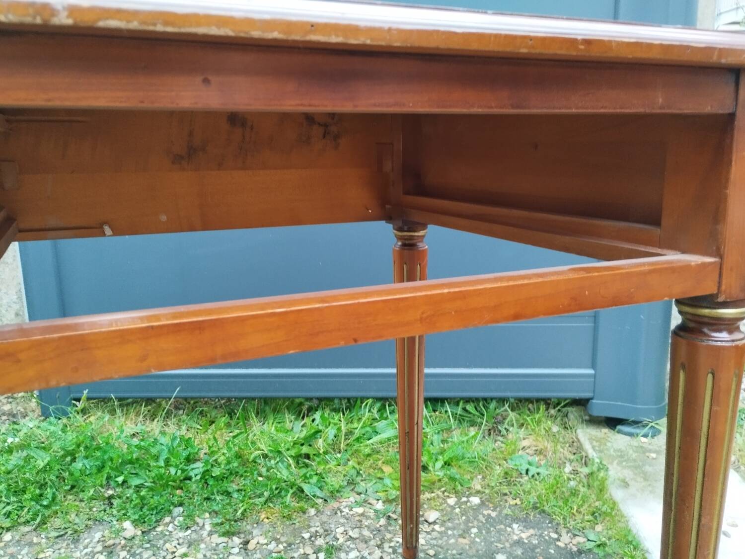 Bureau plat ancien style louis xvi