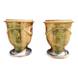 Pair of boisset planters in Anduze