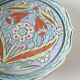 Decorative earthenware plate - hand-painted by İkbal Çini - Kütah