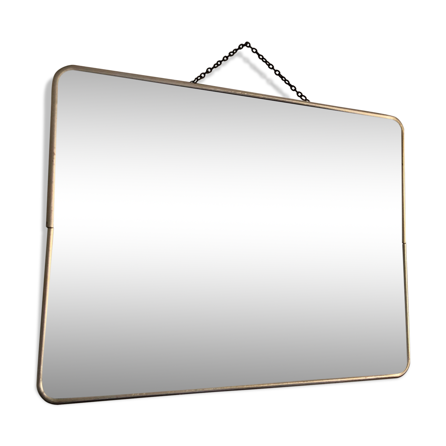 Mirror barber 40x30 vintage cardboard 1960